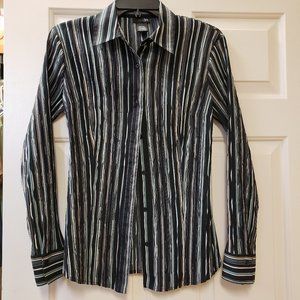 East 5th Striped Button Down Blouse